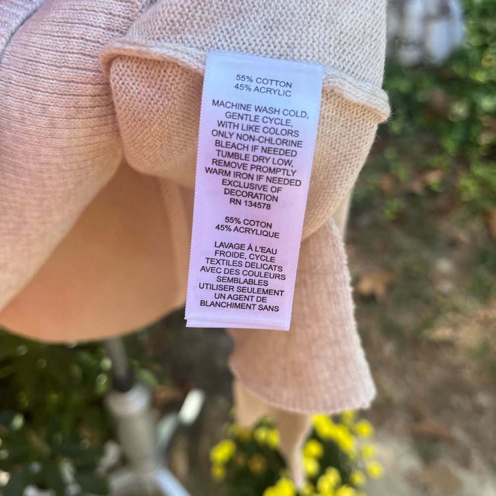Vineyard Vines 🐳 Logo Hooded SweaterTop, Oatmeal, XL, EUC - Picture 6 of 10